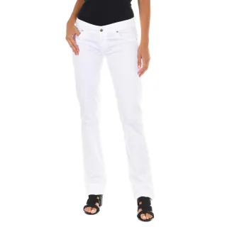 Lange elastische Stoffhose C011444-P084 Damen