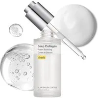 Sungboon Editor Gesichtsserum Deep Collagen Power Boosting Cream In Serum 30ml - 5% Volufiline + 58% niedermolekulares Kollagen - Hyaluron-Serum für reife und trockene, Haut - K-Beauty Gesichtsserum