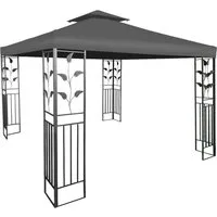 Spetebo Pavillon-Ersatzdach Ersatzdach mit Kaminabzug - anthrazit, (Stück, Ersatzdach), PVC Pavillondach wasserdicht