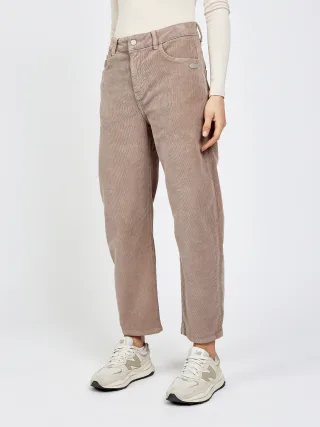 GANG Damen Hosen 94IDA - o-shape fit Hose light taupe