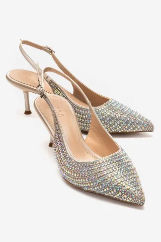 Yasmina Verzierter Stiletto-Pumps