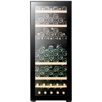 CLIMADIFF Weintemperierschrank CEPAGE108DZ, für 108 Standardflaschen á 0,75l,2 Temperaturzonen, LED-Beleuchtung