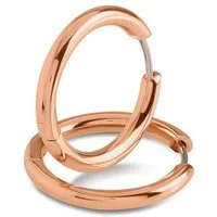 Boccia Paar Creolen 05072-03, für Damen Titan Roségoldfarben 23 mm