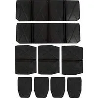 Systemkoffer Kunststofffächer-Set, 9-teilig, Einlage schwarz, für E-Case S-C, E-Case S-F