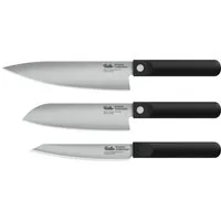 Fissler Messer-Set ProcCut Collection (Set, 3-tlg., Santokumesser, 3-teilig, Kochmesser, Universalmesser), Made in Germany, handgeschliffen, 12C27M Spezialmesserstahl