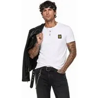 Belstaff T-Shirt Retro 1924 Phoenix Patch Regular Fit Shirt Gesticktem Rand versehener Phoenix-Patch auf der Brust
