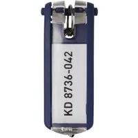 DURABLE Schlüsselanhänger Durable 1957 07 Schlüsselanhänger KEY CLIP - blau - Beutel mit 6 Stück