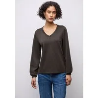 STREET ONE Sweatshirt mit V-Ausschnitt