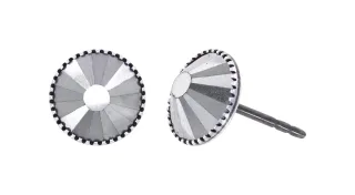 konplott - Ohrstecker - Black Jack silver