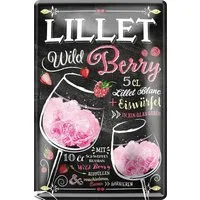 schilderkreis24 Metallschild Lillet Wild Berry