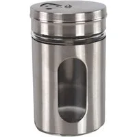 Jean Products Gewürzstreuer Aluminium Gewürzstreuer aus Glas mit verstellbarer Öffnung Ø5 x 8,5 cm, (1-tlg), modernes Design