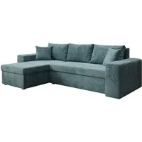 Luxusbetten24 Schlafsofa Designer Sofa Denver in Cord, mit Stauraum und Schlaffunktion