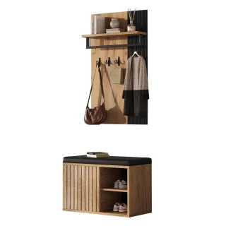 Flieks Garderobe, Mehrfarbig, Holzwerkstoff, 36x146x70 cm, Garderobe, Garderoben-Set & Garderoben-Serien, Garderoben-Sets