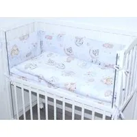 Primawela Beistellbett Baby Bettwäsche für Beistellbett mit Nestchen Spannbettlaken 6 teilig