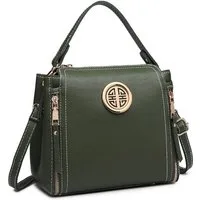 Miss Lulu Umhängetasche Elegante Damen Handtasche aus PU-Leder mit Henkel & Schulterriemen