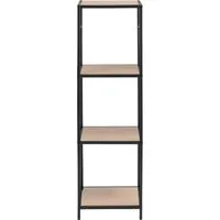 ACTONA GROUP Bücherregal, Metallgestell im Industrie-Look, 3 Einlegeböden, weitere Variationen