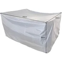 riess-ambiente Gartenmöbel-Schutzhülle PRESTIGE PROTECT 170cm anthrazit · rechteckige Schutzhaube für Möbel (Einzelartikel, 1-St), Abdeckung aus witterungsbeständigem Gewebe · für Garten-Sitzgruppen