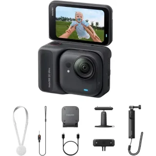 Insta360 GO Ultra Action Camera 4K 60fps 50MP 10m Waterproof 2.5 Inch Flip Touchscreen With FlowState Stabilization 156°