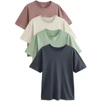 Next T-Shirt Regular Fit T-Shirts, 4er-Pack (4-tlg)