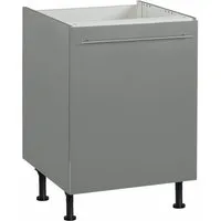 OPTIFIT Spülenschrank Bern 60 cm breit, mit 1 Tür, mit höhenverstellbaren Füßen, mit Metallgriff