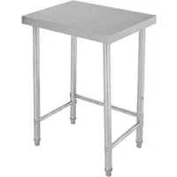 GarveeMore Arbeitstisch (180 KG Hochleistungs-Utility, Offener Basis und Feststellbaren Rädern), NSF Kommerzieller Vorbereitungstisch