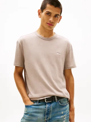 Tommy Jeans (PVH Group) - TJM REG BADGE TEE EXT Limestone Dust Htr - Gr. - XL