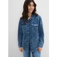 bonprix Jeansjacke loose fit Passform, weite Boyfriend-Form, mit Stretch-Anteil