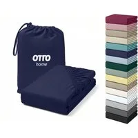 OTTO home Spannbettlaken Cremona, BASIC und PREMIUM Qualität, mit Elasthan, Baumwolle, Jersey (180 g/m), Gummizug: rundum, (1 Stück), bis 20 cm Höhe, Bettlaken ab Gr. 90x200 cm, Strapazierfähig