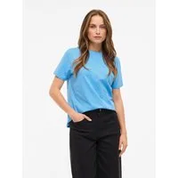 Vila Kurzarmshirt VINORA S/S T-SHIRT - NOOS Baumwollmischung, regular fit
