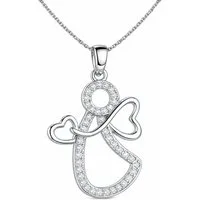 Limana Kette mit Anhänger Damen Mädchen gold 925 Silber Schutzengel Halskette Schmuck (inkl. Dose Geschenk Kinder, Frauen, Freundin), Geburtstag Ostern Einschulung Schulanfang Kommunion Weihnachten