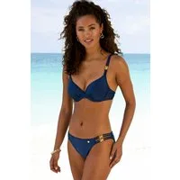 JETTE Bügel-Bikini Giulia mit goldfarbener Glanzbeschichtung und Accessoires