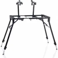 MUSIC STORE Keyboardständer, (B-99 TN A Stabiler Keyboardständer 2 Auflagen Höhenverstellbar Schwarz 12.8 kg, Stative für Tasteninstrumente, Keyboard-Tische), Keyboardständer, stabil, höhenverstellbar