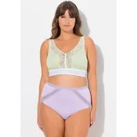 Ulla Popken Bügelloser BH Minimizer-Bralette Spitze ohne Bügel