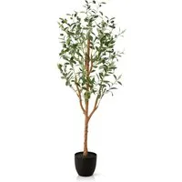 Kunstbaum Künstlicher Olivenbaum, Kunstpflanze Olivenbaum künstlich Olive, PASCH, Höhe 120 cm