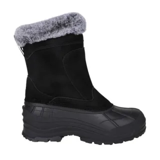 Mountain Warehouse - "Snowdrift" Schneestiefel für Damen, Wildleder, Kunstfell gefüttert (Schwarz)