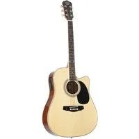 J & D Westerngitarre, D-110CE NT Westerngitarre Akustik-Gitarre mit Tonabnehmer elektroakustische Gitarre Dreadnought mit Cutaway und Natural Fichtendecke, Westerngitarren, Dreadnought Gitarren, Westerngitarre, elektroakustische Gitarre, Dreadnought 