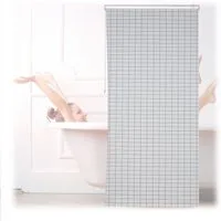 relaxdays Duschrollo Kariertes Duschrollo Breite 120 cm, 120x240cm