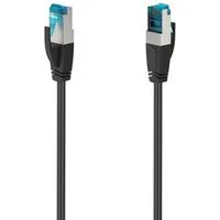 Hama Netzwerkkabel CAT 6a, 10 Gbits, geschirmt, RJ45 Stecker, 1,50 m Netzkabel, RJ-45 (Ethernet), (150 cm), Mit Knickschutzhülle