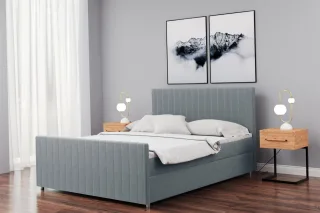 Boxspringbett Schlafzimmerbett ROSALIE 140x220cm in div. Farbvarianten
