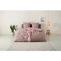 OTTO home Bettwäsche Melli, Biber (180g/m), 2 teilig, Bettwäsche aus Baumwolle, Leinen-Look in Melange-Optik