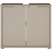 PREISBRECHER Waschbeckenunterschrank ALICE SPRINGS in Taupe - 74,5x63,9x34,9cm (BxHxT)