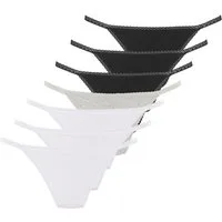 Vivance by Lascana String (7er-Pack) mit feiner Spitzeneinfassung und aus weicher Baumwollqualität