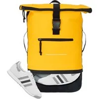 ELEPHANT Freizeitrucksack Time Bag aus Plane mit Bodenfach, Rucksack Laptoprucksack Daypack wasserabweisend + Trinkflasche