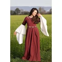 Leonardo Carbone Ritter-Kostüm Edles Kleid mit Bordüre "Yala" Rot
