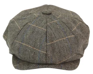 Herren Peaky Blinders Fischgrätenmütze