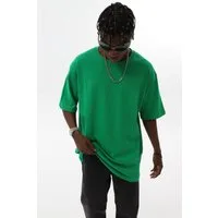 OSSY HOMER T-Shirt Basic Oversized T-Shirt mit Rundhals-Ausschnitt (1-tlg) aus Baumwolle, mit Rundhalsausschnitt
