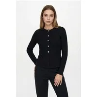 ONLY Strickjacke ONLMELLI LIFE LS ONECK BUT CARDI RP KNT