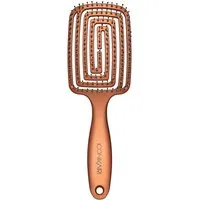 ICONIKAIR! Haarentwirrbürste FSV909ROSE, antistatisch, antibakteriell, luftdurchlässig, hitzebeständig, Bürsten ohne Ziepen, Kopfhaut-Massagebürste, Entwirrbürste