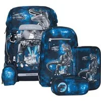 Beckmann Schulranzen Classic (6tlg., inkl. Sportrucksack, Federmäppchen, Schlamperrolle und Buttons)