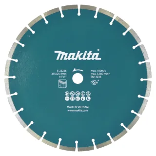 Makita Diamanttrennscheibe Ø 355 mm - 2,8 mm - Nass und trocken - Beton - E-23226